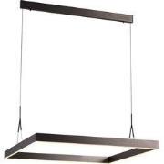 PURE LED pendel vierkant 90x90 42W brons