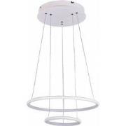 ANNU LED pendel 2 ringen 36W SMD LED 3000K dimbaar Ã¸400+300mm wit