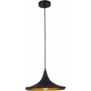 IDRIS pendel 1xE27 zwart/goud