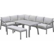 Garden Impressions Tarera lounge dining set 6-delig R - taupe
