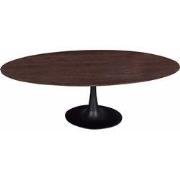 Eettafel Ovaal 200cm - Mangohout & Metaal - O-Poot