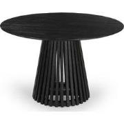 Eettafel Rond 120cm - Zwart Acaciahout - Seppe