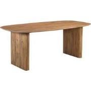 Eettafel Deens Ovaal - Naturel Mangohout - 240x100x76cm - Juro
