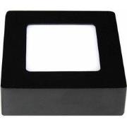 FLUKE LED plafonnier vierkant zwart 6W 3000K 12cm