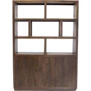 Vakkenkast Luxurious Donkerbruin 150cm - Giga Meubel