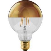 E27 LED Globe G125 6W Kopspiegellamp Goud 2500K