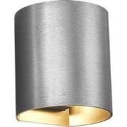 RADU Wandlicht geborsteld staal G9 excl (max 40W)