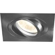 LINUX LED vierkant alu inbouwspot GU10 5W incl