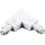 TRACK mono fase L-connector buiten aarding wit