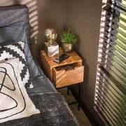 Nachtkastje Xs Flat Massief Acacia Naturel