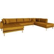 House Nordic U-Bank Lido met Open Einde Links Mosterd Geel Velvet
