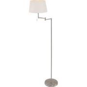 Mexlite - vloerlamp - Bella - staal - metaal stof - leeslamp - E27 - 5...