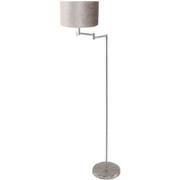 Mexlite - vloerlamp - Bella - staal - metaal velours stof - Ø 45cm - E...