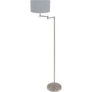 Mexlite - vloerlamp - Bella - staal - linnen metaal - schemerlamp - E2...