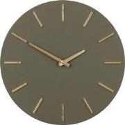 Mica Decorations Klok Brixen - 35.5x4x35.5 cm - Aluminium - Donker Gro...