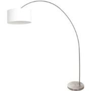 Mexlite - vloerlamp - Solva - staal - linnen metaal - booglamp - E27 -...