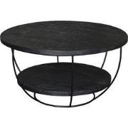 Livingfurn - Salontafel Evan Norris 65 cm - Mangohout / Gecoat Staal