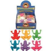 84 Stuks - Uittrekbare Strech Kikkers - In Display - Uitdeelcadeautjes...