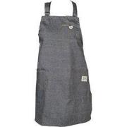 Clayre & Eef Keukenschort  70x65 cm Grijs Katoen Polyester BBQ Schort
