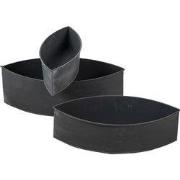 Clayre & Eef Planthouder  Grijs Zink Ovaal Plantenpot