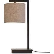 Tafellamp Boston - Zwart/Taupe - 18x18x44cm