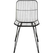 Clayre & Eef Eetkamerstoel  42x55x83 cm Zwart Ijzer Stoel
