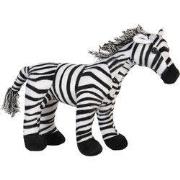 Clayre & Eef Deurstopper Zebra 37x13x30 cm Zwart Wit Polyester Deurkle...