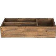 Clayre & Eef Brievenhouder  43x22x9 cm Bruin Hout Rechthoek Postbakje
