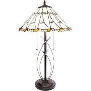 Lumilamp Tiffany Tafellamp Ø 41x68 cm Beige Glas