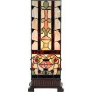 Lumilamp Tiffany Tafellamp 18x18x45 cm Beige Glas
