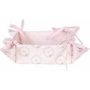 Clayre & Eef Broodmand  35x35x8 cm Roze Katoen Vierkant Konijn