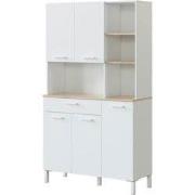 Keukenbuffetkast met 5 deuren en 1 lade - H186 cm - Kira