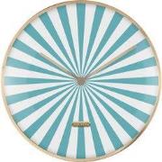 Wandklok Candy Swirl Dome - Blauw - Ø40cm