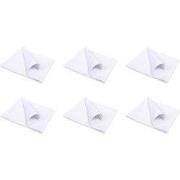 QUVIO Servet – Katoen – 40x40cm – Wit – Set van 6