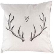 Clayre & Eef Kussenhoes 45x45 cm Beige Polyester Gewei