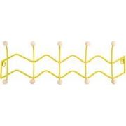 Kapstok Double Zig Zag - Heldergeel - 61x6.5x20cm