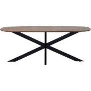 Eettafel Deens Ovaal - Bruin Hout - 180cm - Tafel Jordan