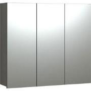 Badkamerkast met spiegel en 3 deuren L90 cm - PUREBLISS