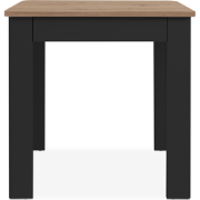 Eettafel met afgeronde hoeken en 1 lade zonder handgreep, 80 cm  OSLO