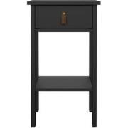 Nachtkastje met 1 lade, 1 plank matzwart H70,1 cm  BARCELONE