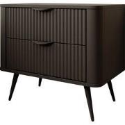 Meubella - Nachtkastje Lima - Zwart - 63 cm