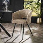 Set van 2 Eetkamerstoelen Bouclé Ole - Met Armleuningen