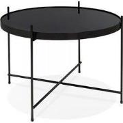 KOLOS salontafel 63x63x40 cm Zwart