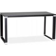 XLINE design recht bureau 160x80x74 cm Zwart