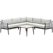 Garden Impressions Aloha lounge hoekset - 4-delig-carbon black-sand