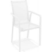 Tuinstoel met armleuningen CINDY 62x57x90 cm Wit