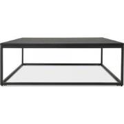 Grote salontafel in industriële stijl TRIBECA 110x110x35 cm