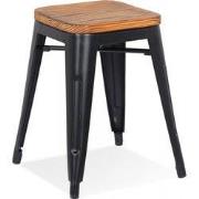 PEPINO lage kruk 40x40x45 cm Zwart