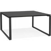 BAKUS vergadertafel 140x140x74 cm Zwart