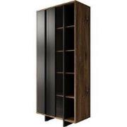 Meubella - Vitrinekast Jonna - Zwart - 90 cm